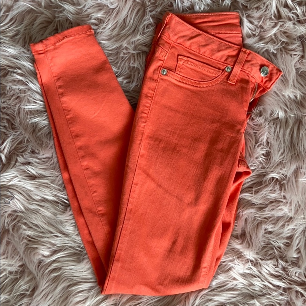 Coral Bebe skinny jeans size 25